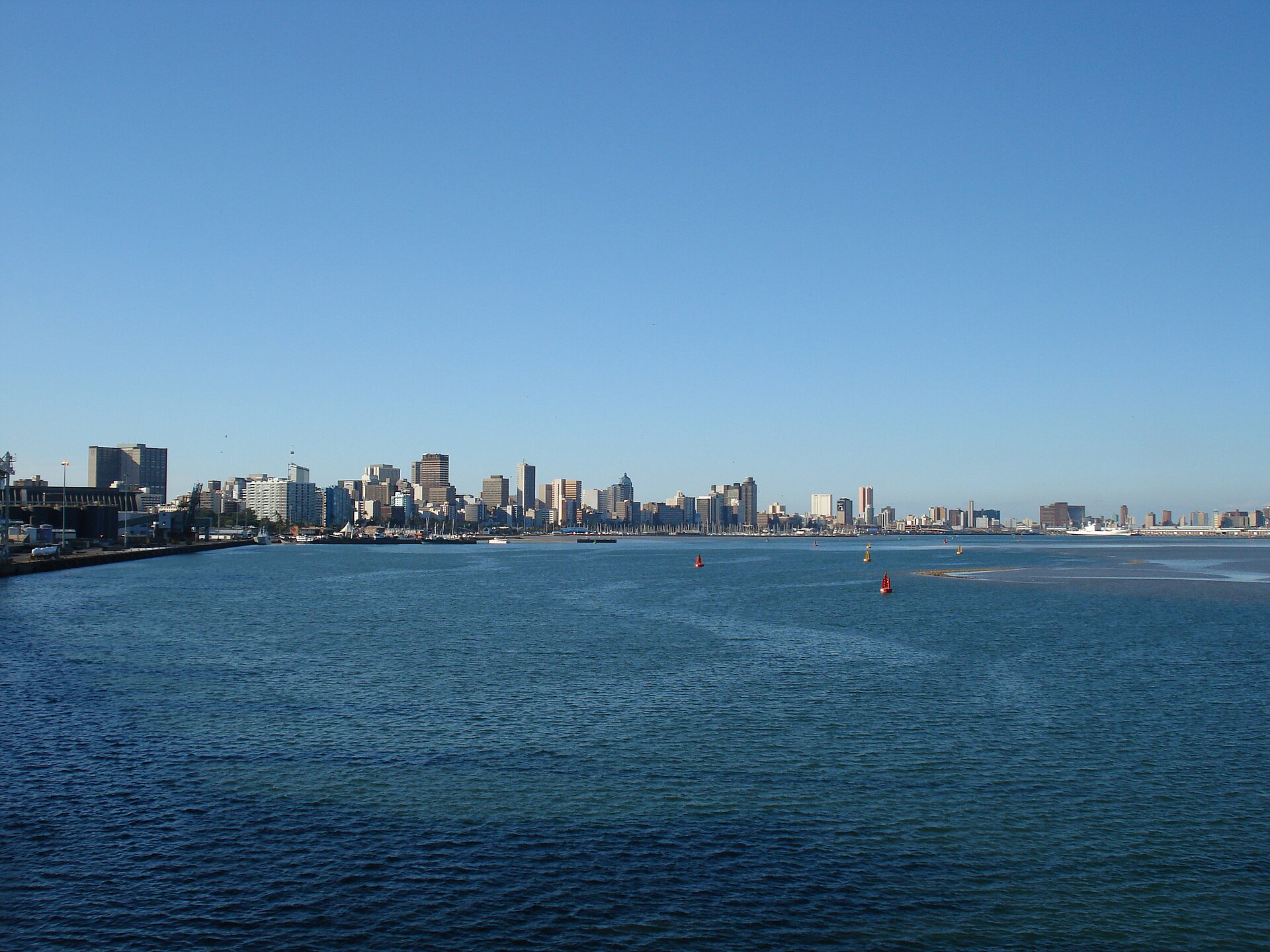 Imagem de referência relacionada a Durban, item descrito como cidade na província do KwaZulu-Natal, África do Sul