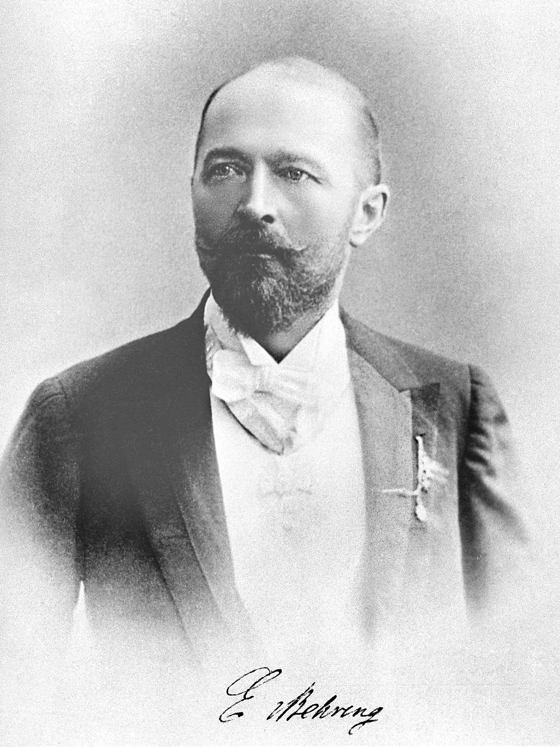 Imagem de referência relacionada a Emil Adolf von Behring, item descrito como imunologista de Reich Alemão