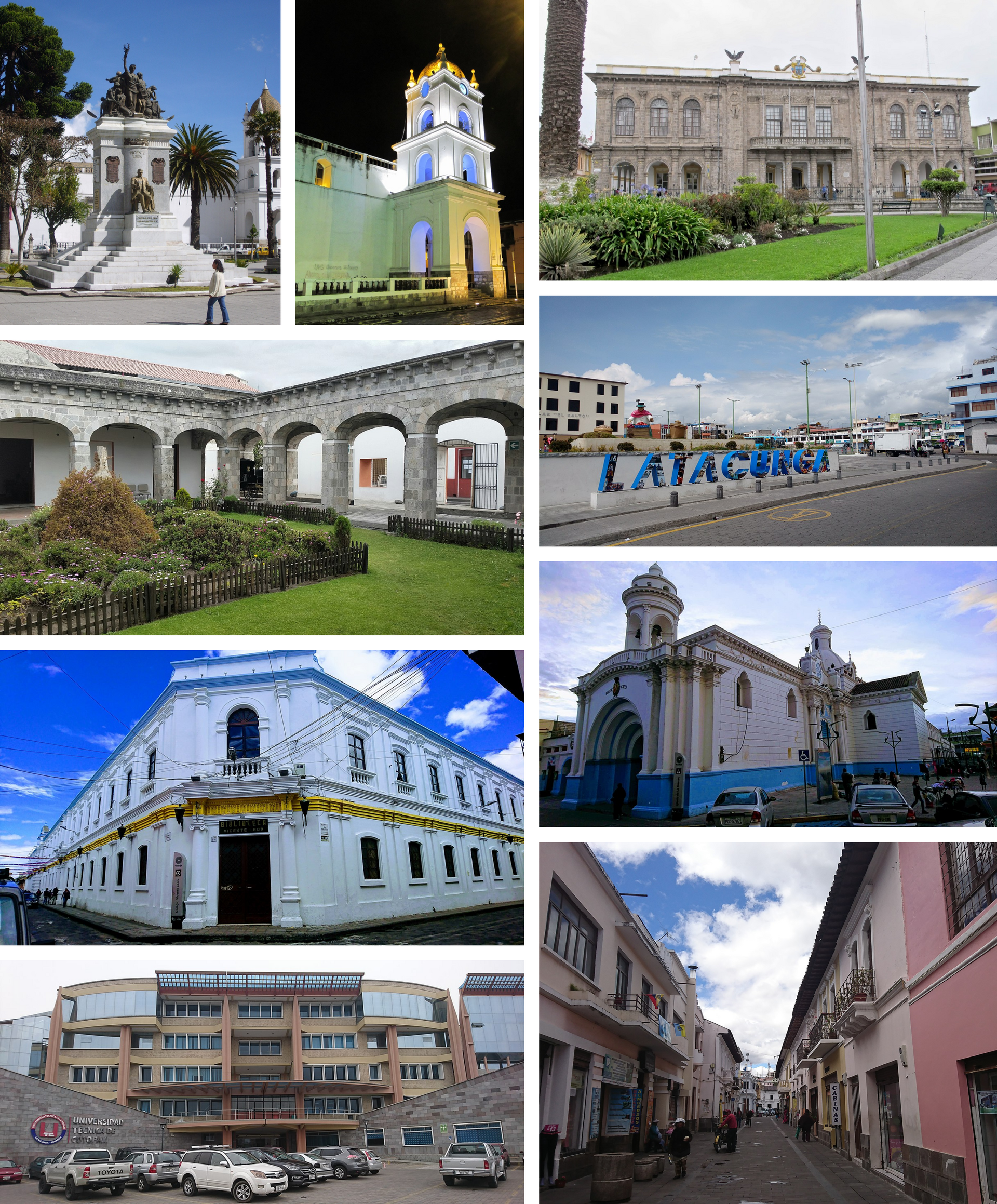 Imagem de referência relacionada a Latacunga, item descrito como capital da província de Cotopaxi, Equador