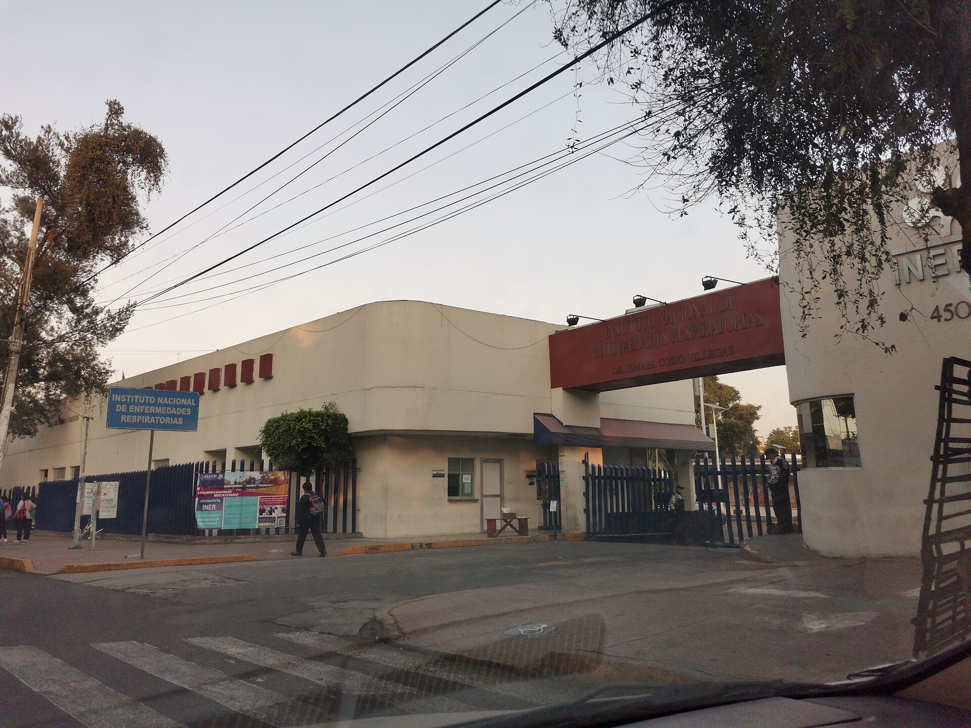 Imagem de referência de Instituto Nacional de Enfermedades Respiratorias, descrito nos dados abertos como hospital especializado e centro de ensino médico na Cidade do México