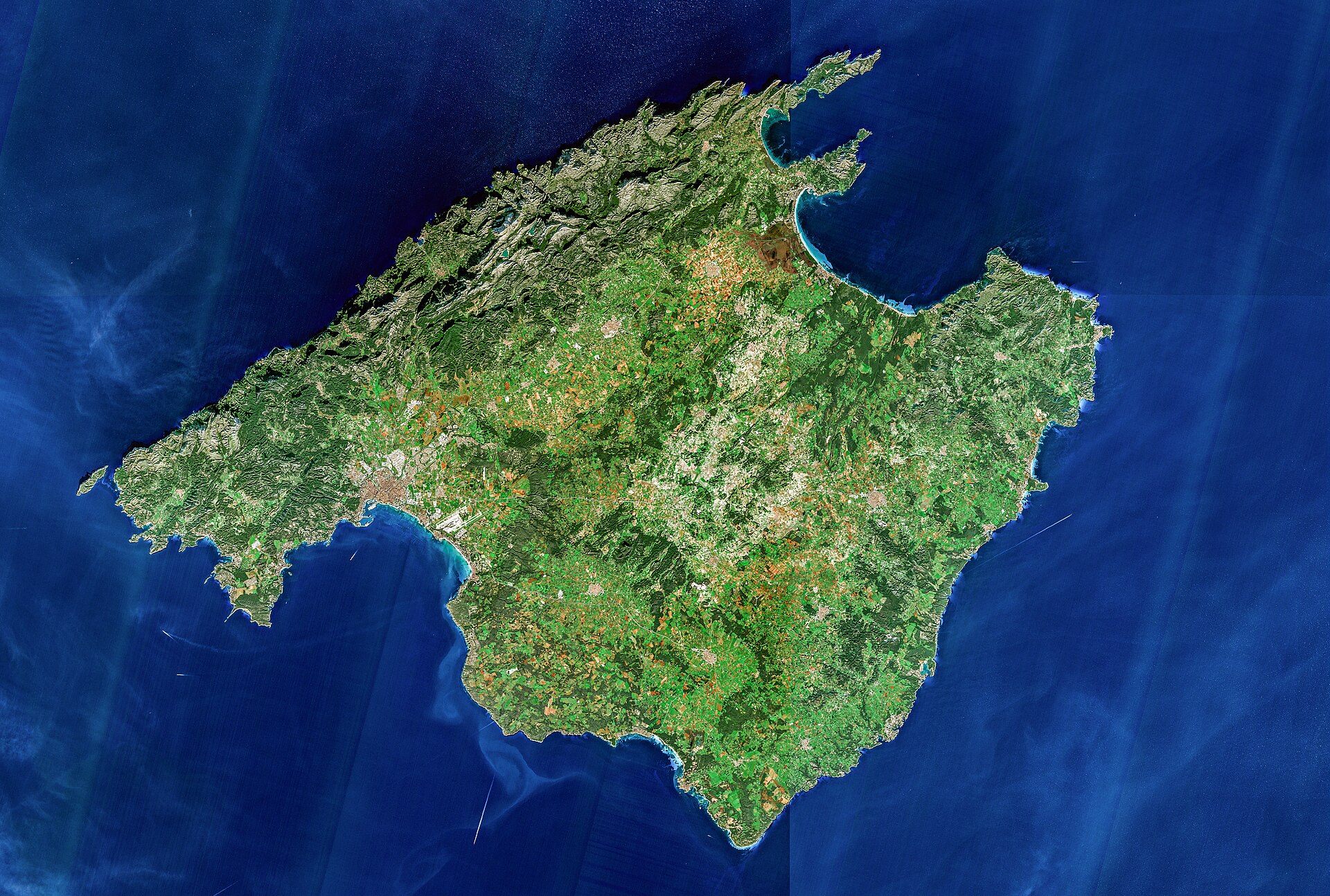 Imagem de referência de Maiorca, descrito nos dados abertos como ilha espanhola no Mar Mediterrâneo