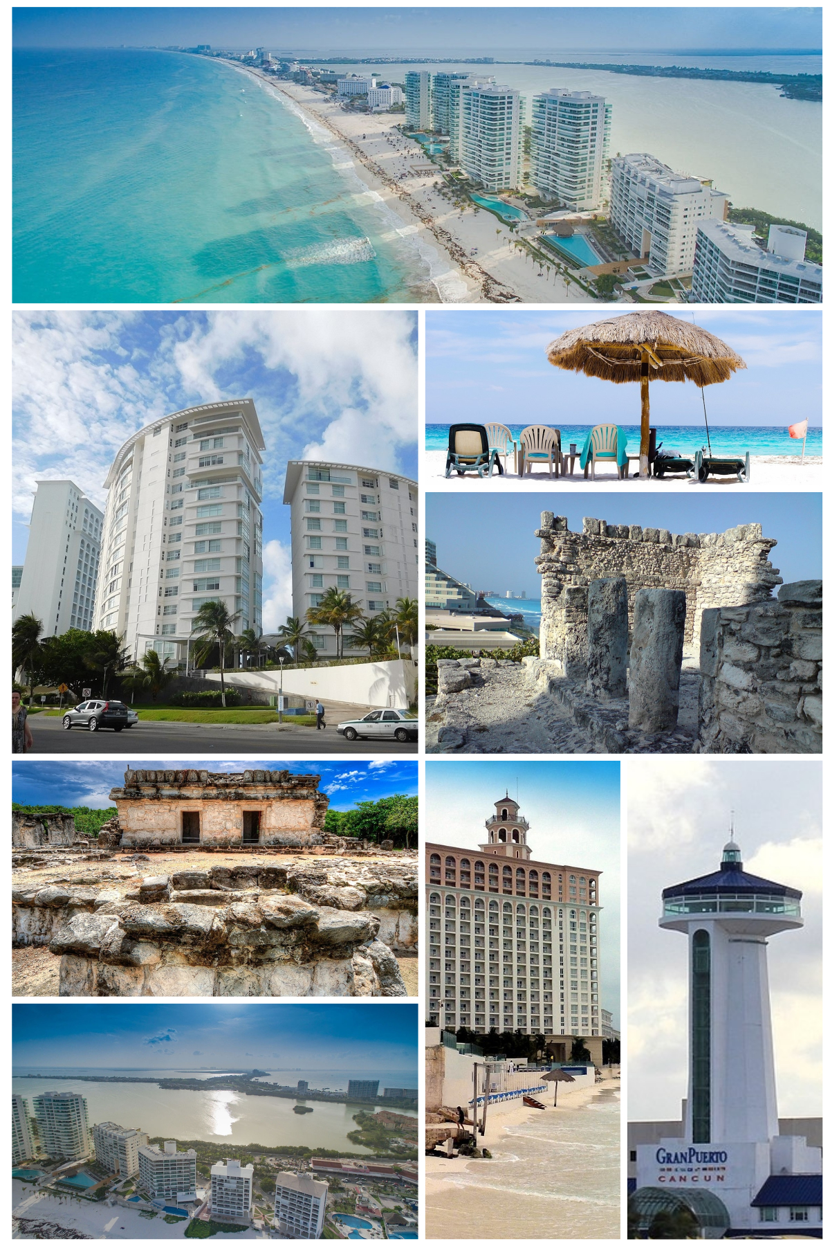 Imagem de referência relacionada a Cancún, item descrito como cidade no estado de Quintana Roo, México