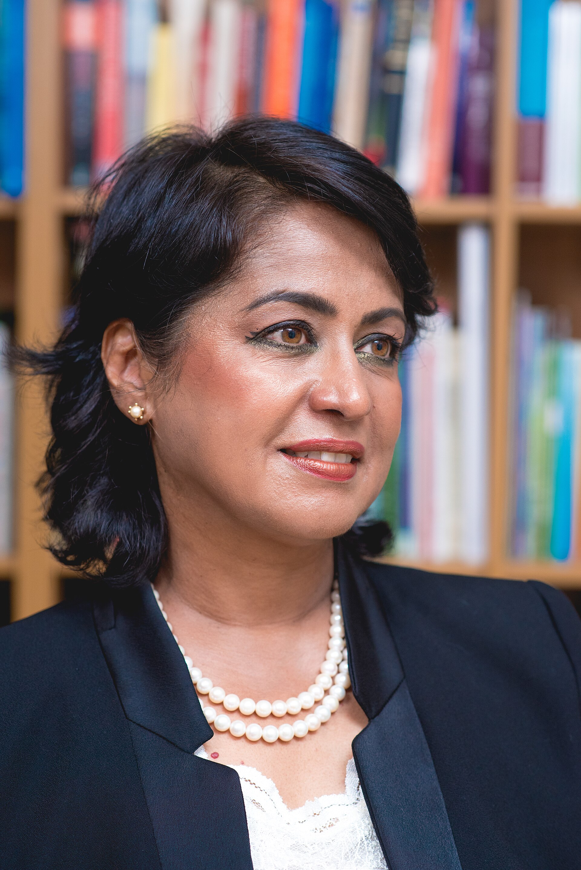 Imagem de referência de Ameenah Gurib-Fakim, descrito nos dados abertos como químico, Maurícia