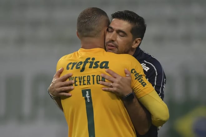 ‘Não foi para mostrar nada,’ disfarça Weverton. Mas a espetacular atuação travou o Palmeiras contra o Flamengo. Resposta a Abel. Sua saída foi pela idade