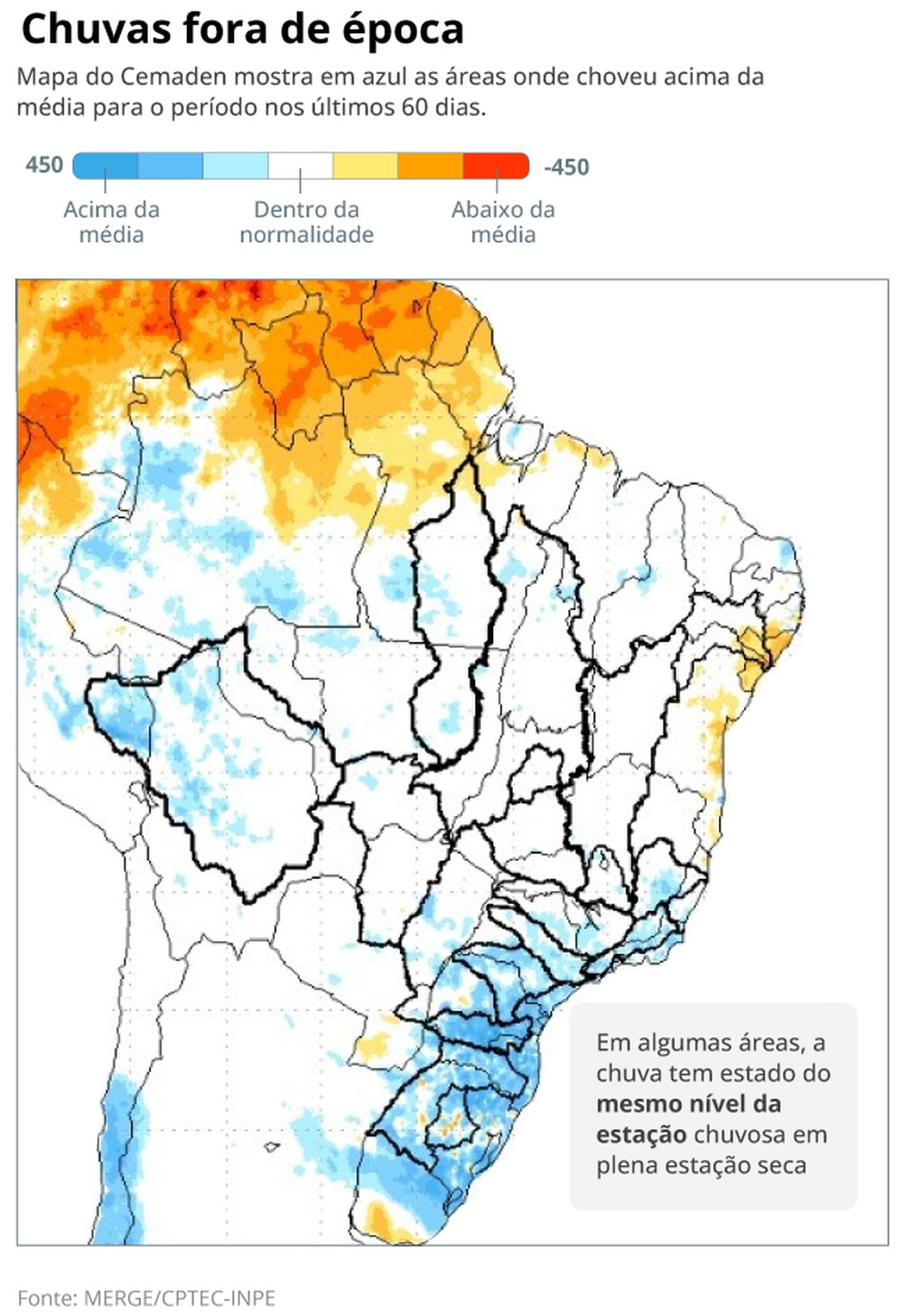 Os mapas das chuvas de setembro — Foto: Editoria de Arte