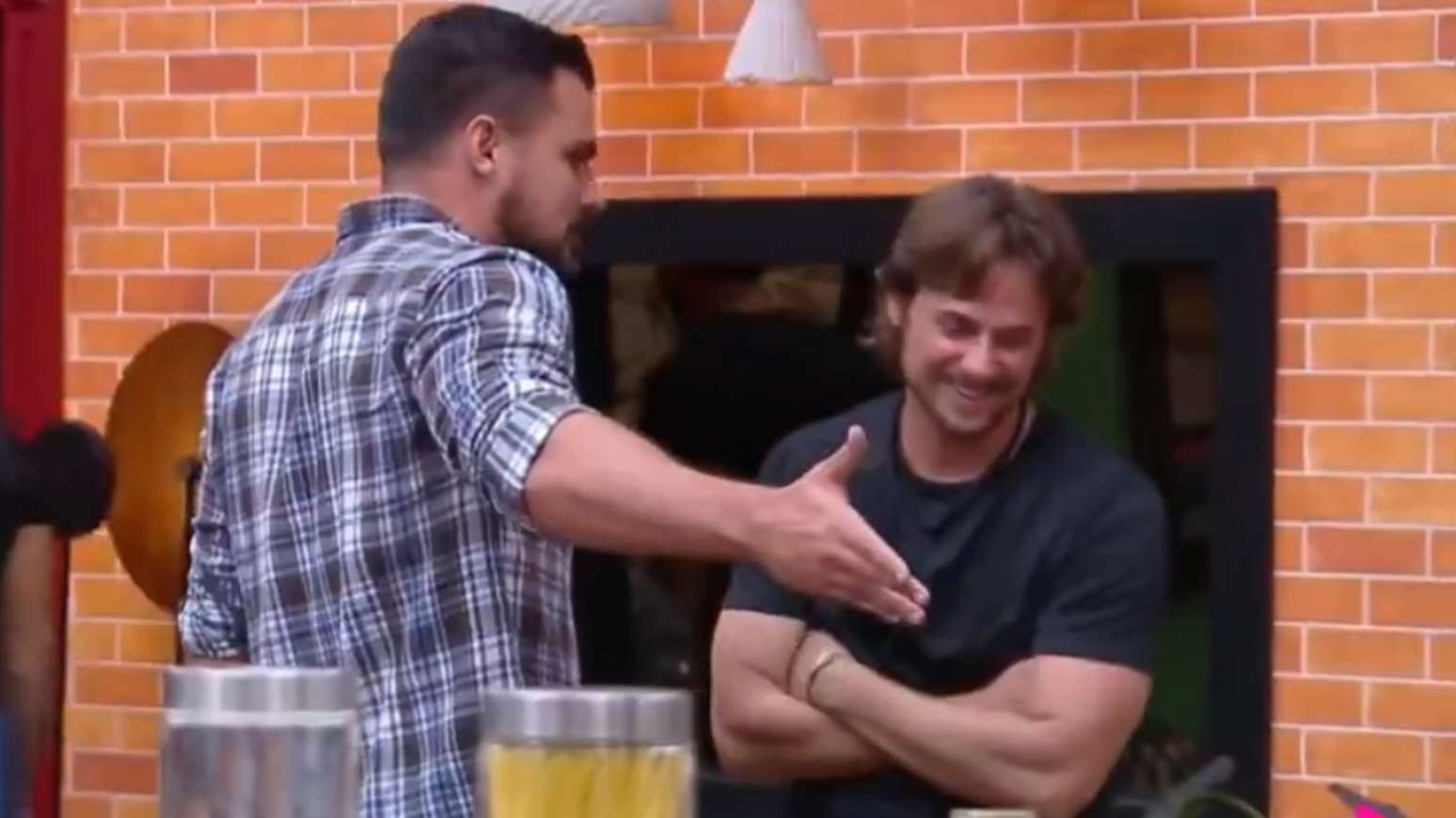 Renê e Daniel em A Fazenda 18 (Reprodução/Record)