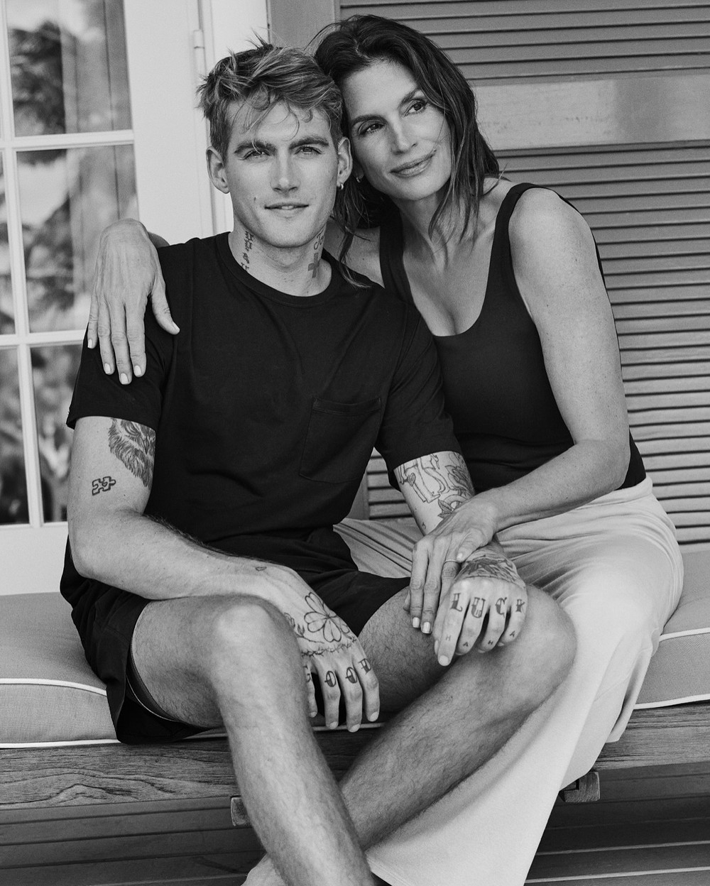 Cindy Crawford e o filho, Presley Gerber — Foto: Reprodução/Instagram