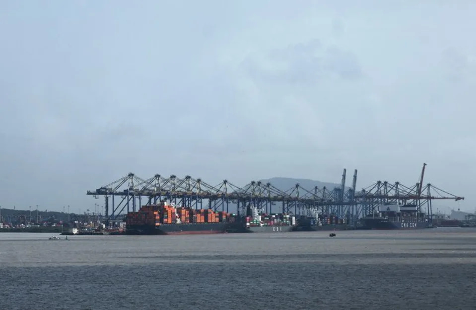 Shipping containers are seen on a ship at the Jawaharlal Nehru Port in Navi Mumbai, India, August 11, 2025. REUTERS/Francis Mascarenhas · Reuters