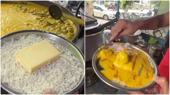 A venda de 'manteiga' de 100g por um vendedor ambulante para acompanhar o kadhi chawal acende debate sobre o que é realmente isso
