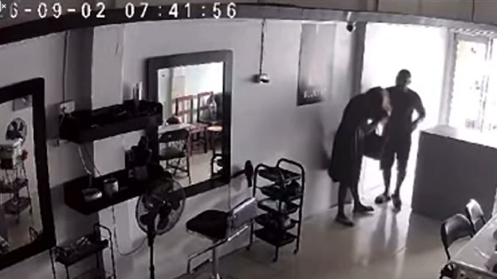 Police investigating assault captured on CCTV inside hair salon