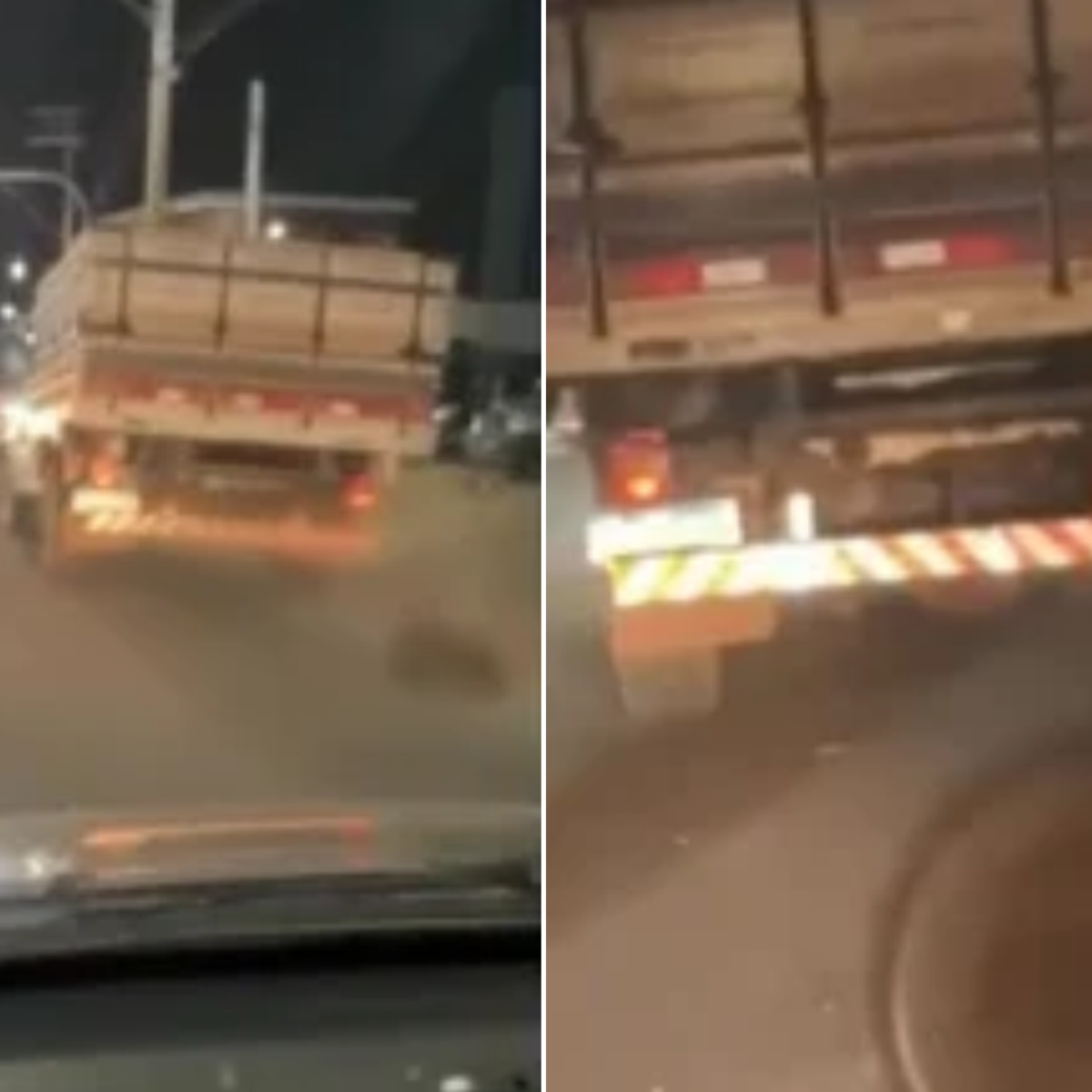 Caminhoneiro é filmado arrastando cachorro amarrado no veículo no interior de SP