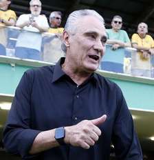 Tite em seu primeiro jogo pelo Botafogo – Foto: Vitor Silva/Botafogo / Jogada10