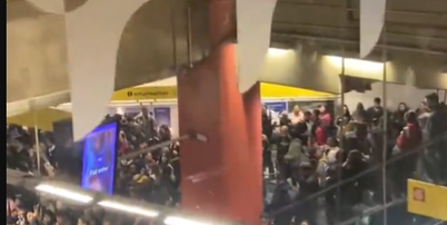 Passageiro registra lota&ccedil;&atilde;o na Linha Amarela do metr&ocirc; ap&oacute;s falhas Foto: Reprodu&ccedil;&atilde;o/X