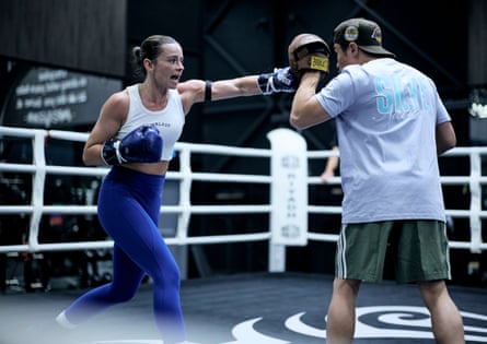 Skye Nicolson takes part in a training session.