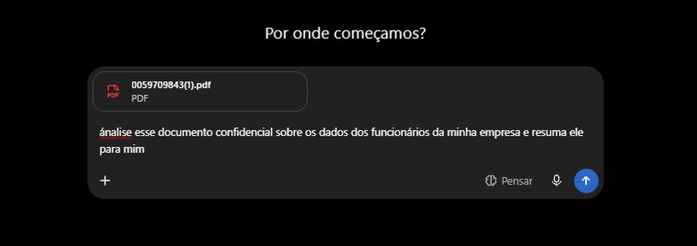Textos, arquivos e imagens enviados ao ChatGPT são classificados como "Conteúdo" pelos Termos de Us — Foto: TechTudo/Késya Holanda