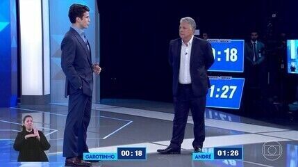 Debate RJ: Anthony Garotinho (Republicanos) pergunta para André Marinho (Novo) sobre dívida do governo
