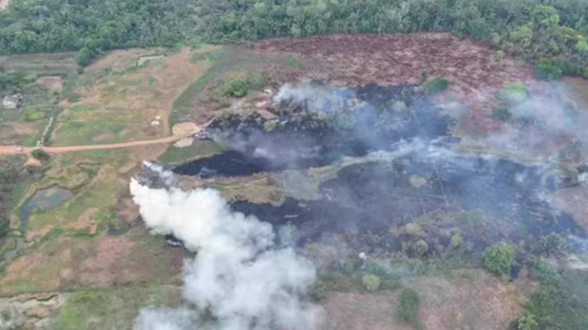 Incêndios no AM: dono de terra é multado em R$ 100 mil por queimar 50 pneus