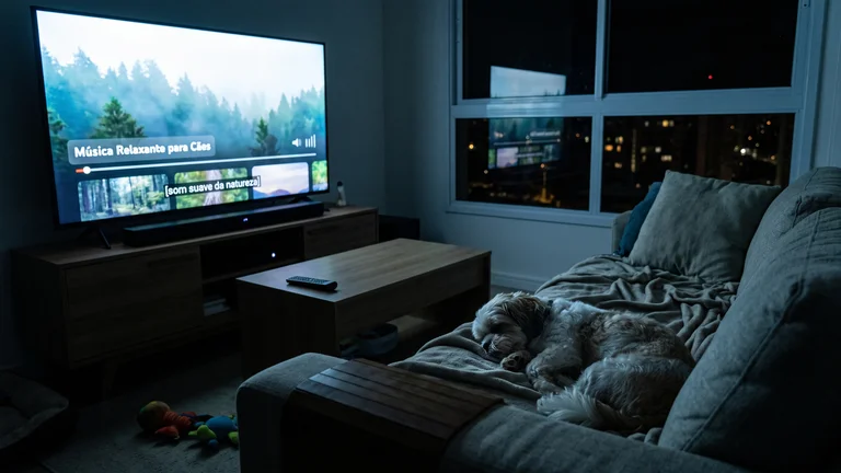 Deixar TV ligada para o pet dormir gasta muita energia? Fizemos as contas