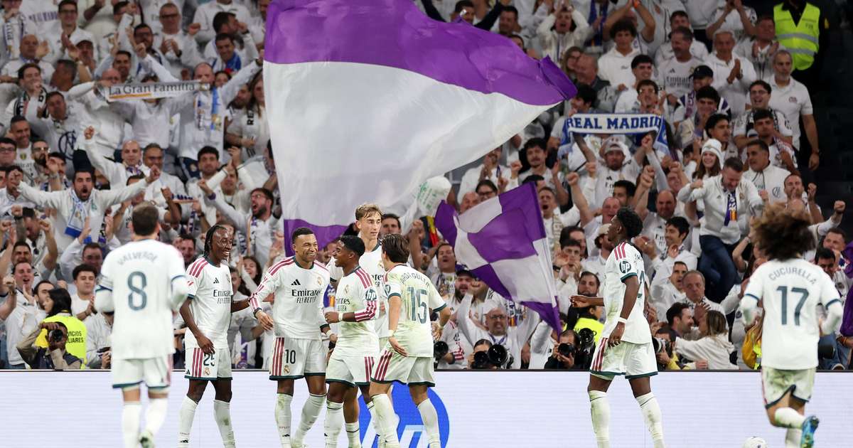 Real Madrid goleia Sevilla com dois gols de Mbappé pelo Campeonato Espanhol
