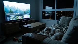 Deixar TV ligada para o pet dormir gasta muita energia? Fizemos as contas