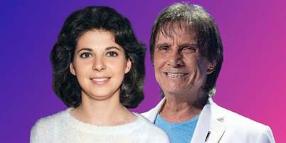 Roberto Carlos, hoje com 85 anos, e Magda Fonseca na época do namoro, na década de 1960: musa inspiradora de canções apaixonadas Foto: Fotomontagem: Sala de TV