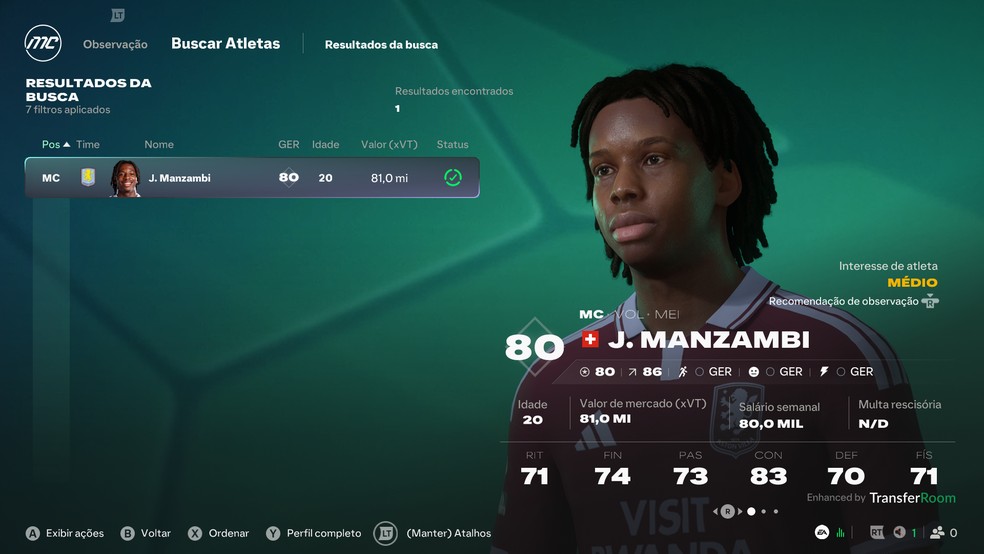 EA FC 27: 10 meias mais promissores para contratar no Modo Carreira