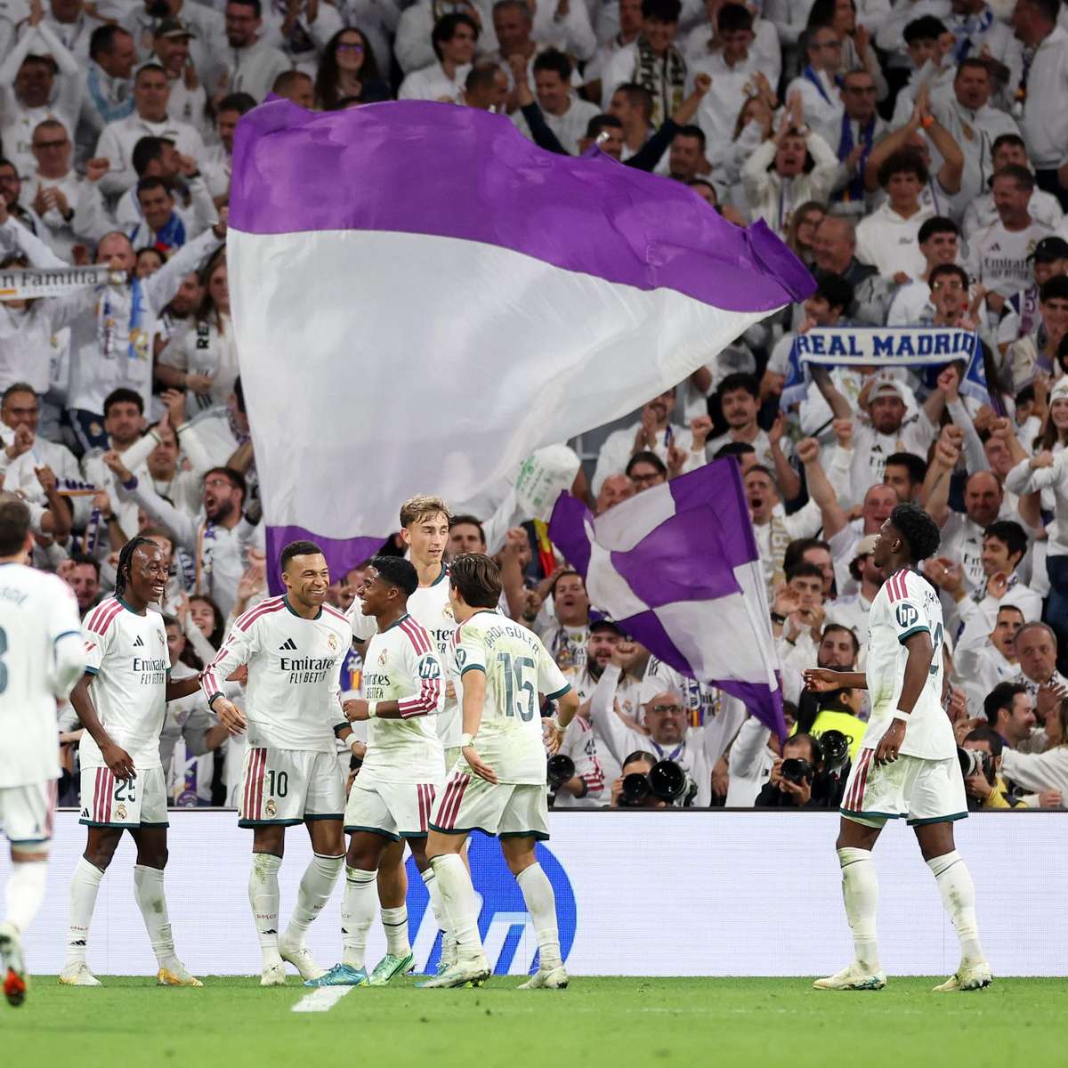 Real Madrid goleia Sevilla com dois gols de Mbappé pelo Campeonato Espanhol