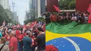 Apoiadores acompanham caminhada de Lula no &uacute;ltimo ato antes do 1&ordm; turno em SP