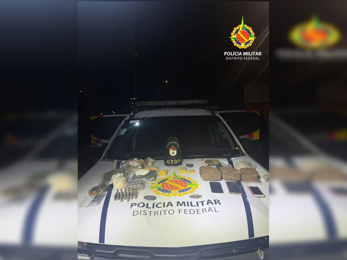 Mulher que portava 6 kg de drogas é presa após ameaçar matar filhas no DF