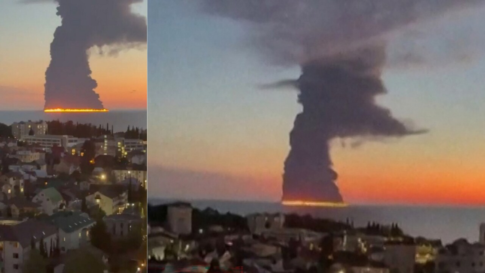 Tanque de petróleo com 23 membros da tripulação indianos em chamas após ataque de drone da Ucrânia ao largo da costa da Rússia; todos resgatados