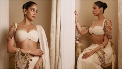 Janhvi Kapoor stuns in dramatic ivory ensemble at Paris BoF 500 Gala. (Instagram/@rheakapoor)