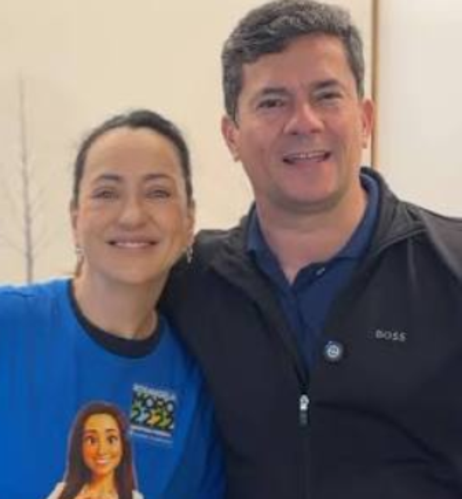 Ros&acirc;ngela Moro (PL), eleita deputada federal, e S&eacute;rgio Moro (PL), governador do Paran&aacute; eleito no primeiro turno