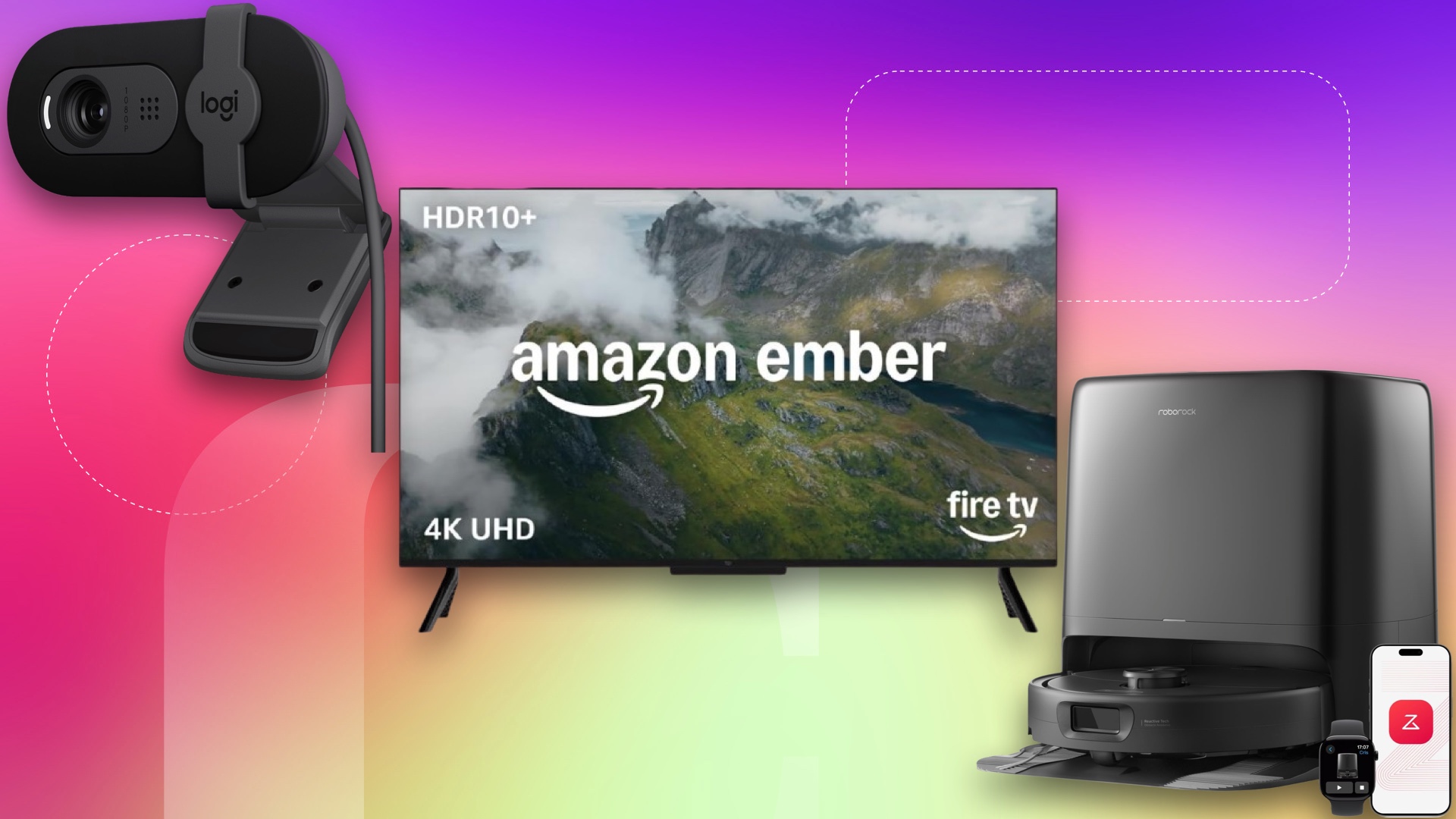 Logitech/Amazon/Roborock/CNET