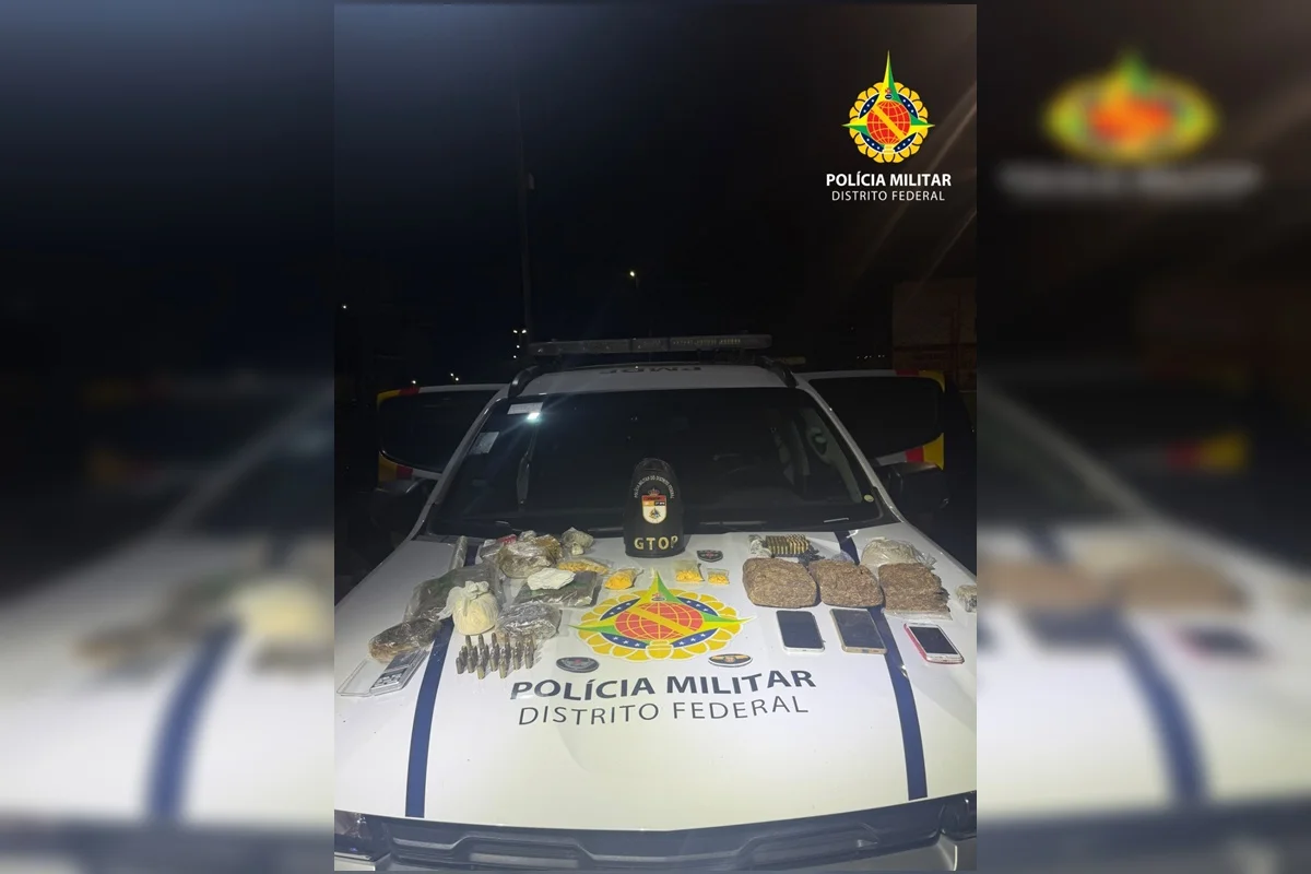 Mulher que portava 6 kg de drogas é presa após ameaçar matar filhas no DF