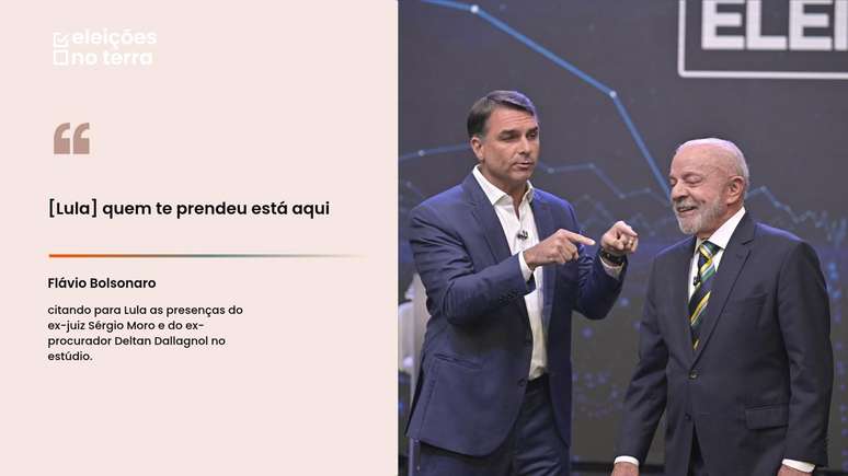 'Miliciano', 'malandro' e 'corrupto': veja as frases marcantes do debate da Band entre Lula e Flávio Bolsonaro