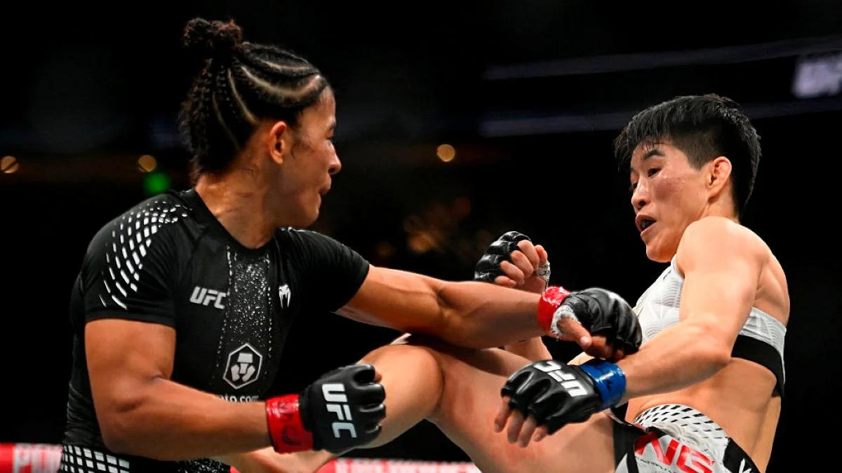 UFC 332: Natália Silva vence Wang Cong e conquista cinturão peso mosca