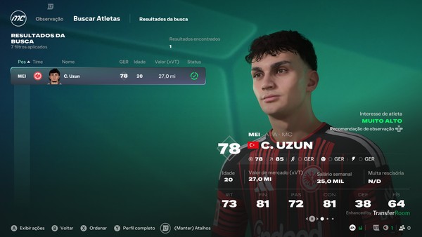EA FC 27: 10 meias mais promissores para contratar no Modo Carreira