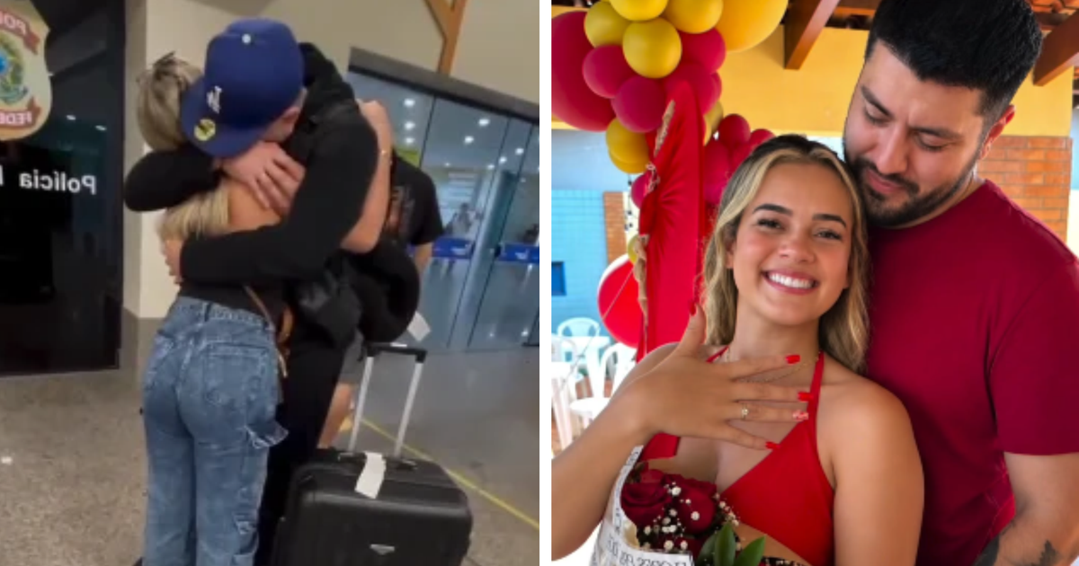 Norte-americano viaja por 27 horas para pedir namorada em casamento no Acre; assista