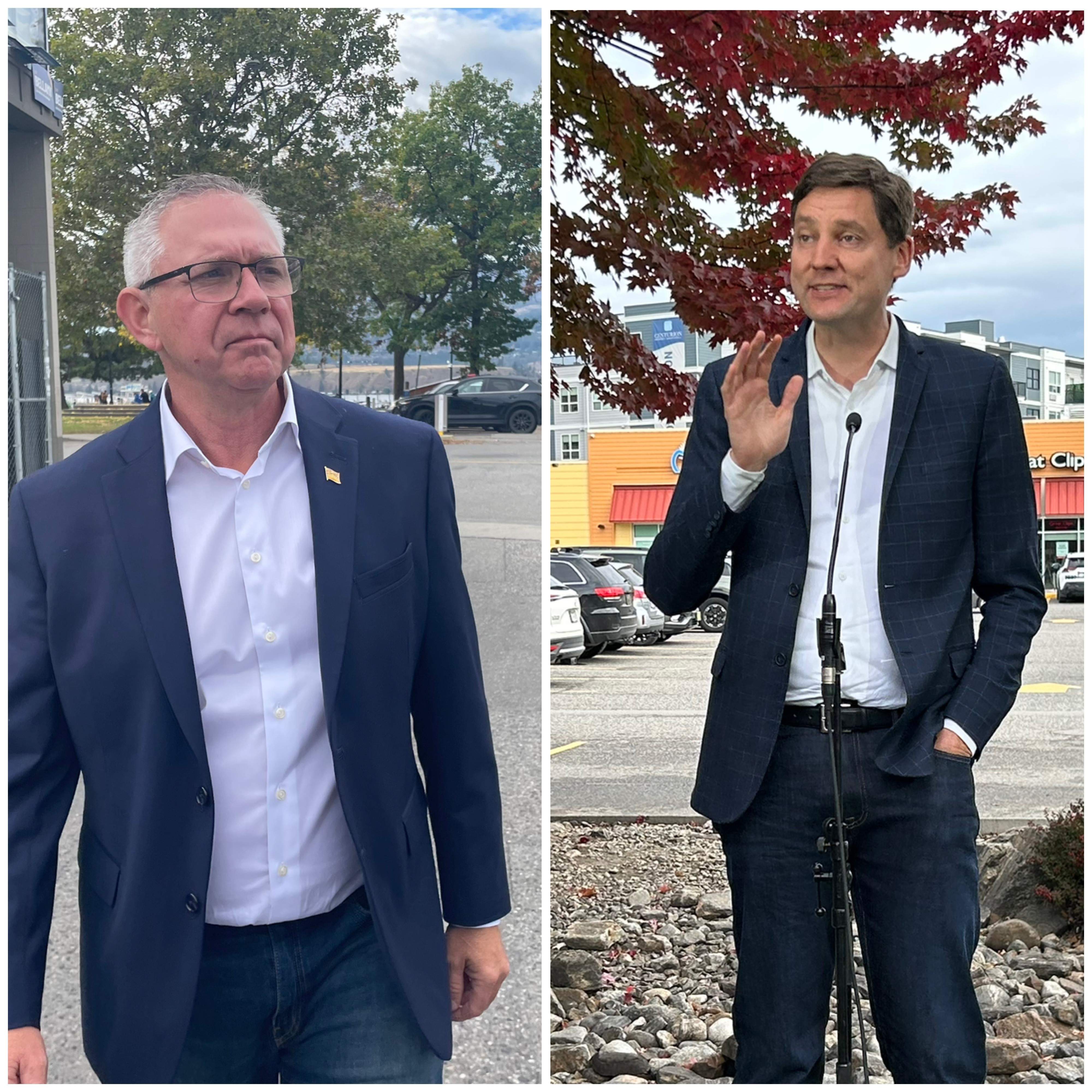 Both the leaders of the B.C. NDP and B.C. Conservatives campaigned in the Okanagan Friday.
