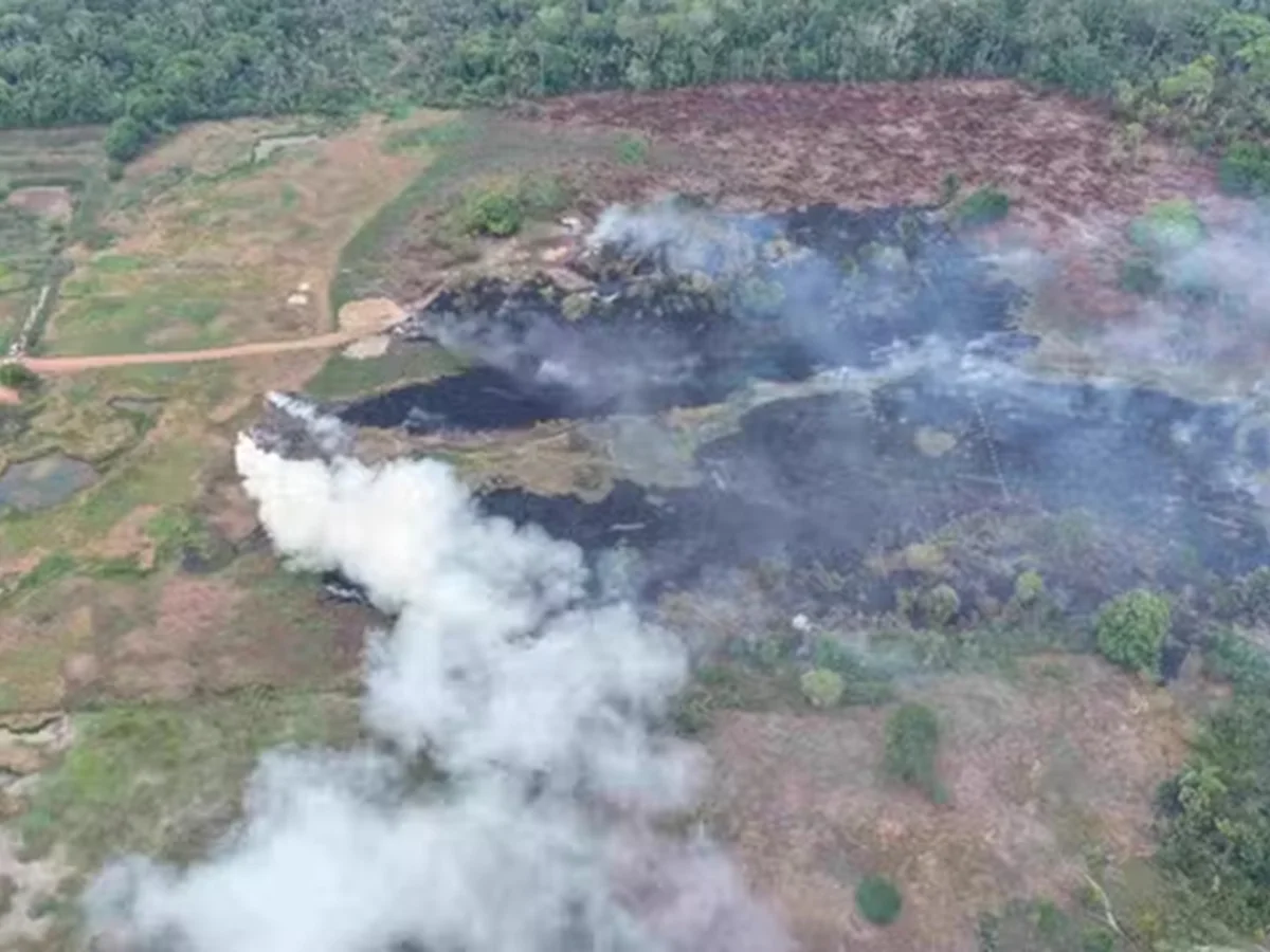 Incêndios no AM: dono de terra é multado em R$ 100 mil por queimar 50 pneus