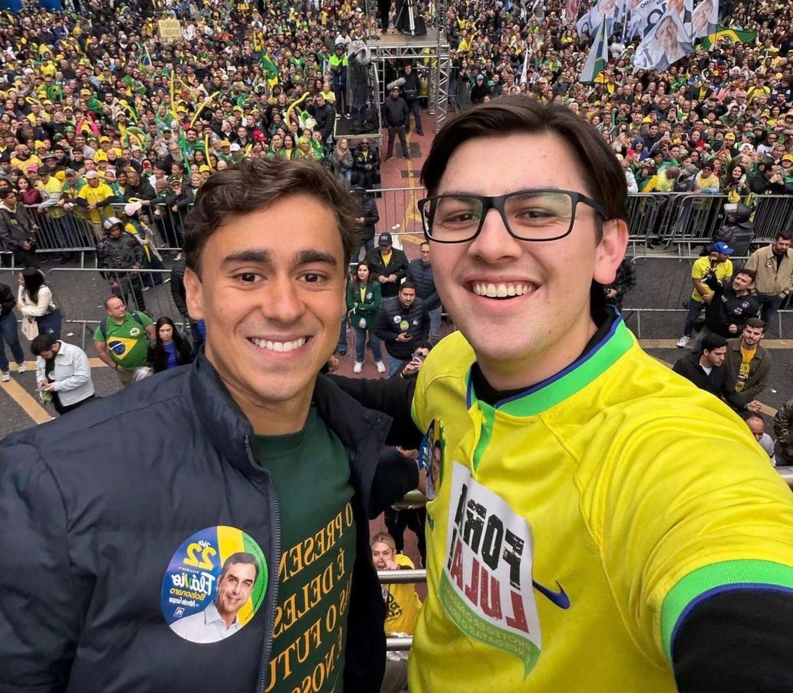 L&iacute;der de jovens e universit&aacute;rios da Primeira Igreja Batista de Curitiba, Guilherme Kilter (Novo) tamb&eacute;m recebeu apoio de Nikolas Ferreira na campanha