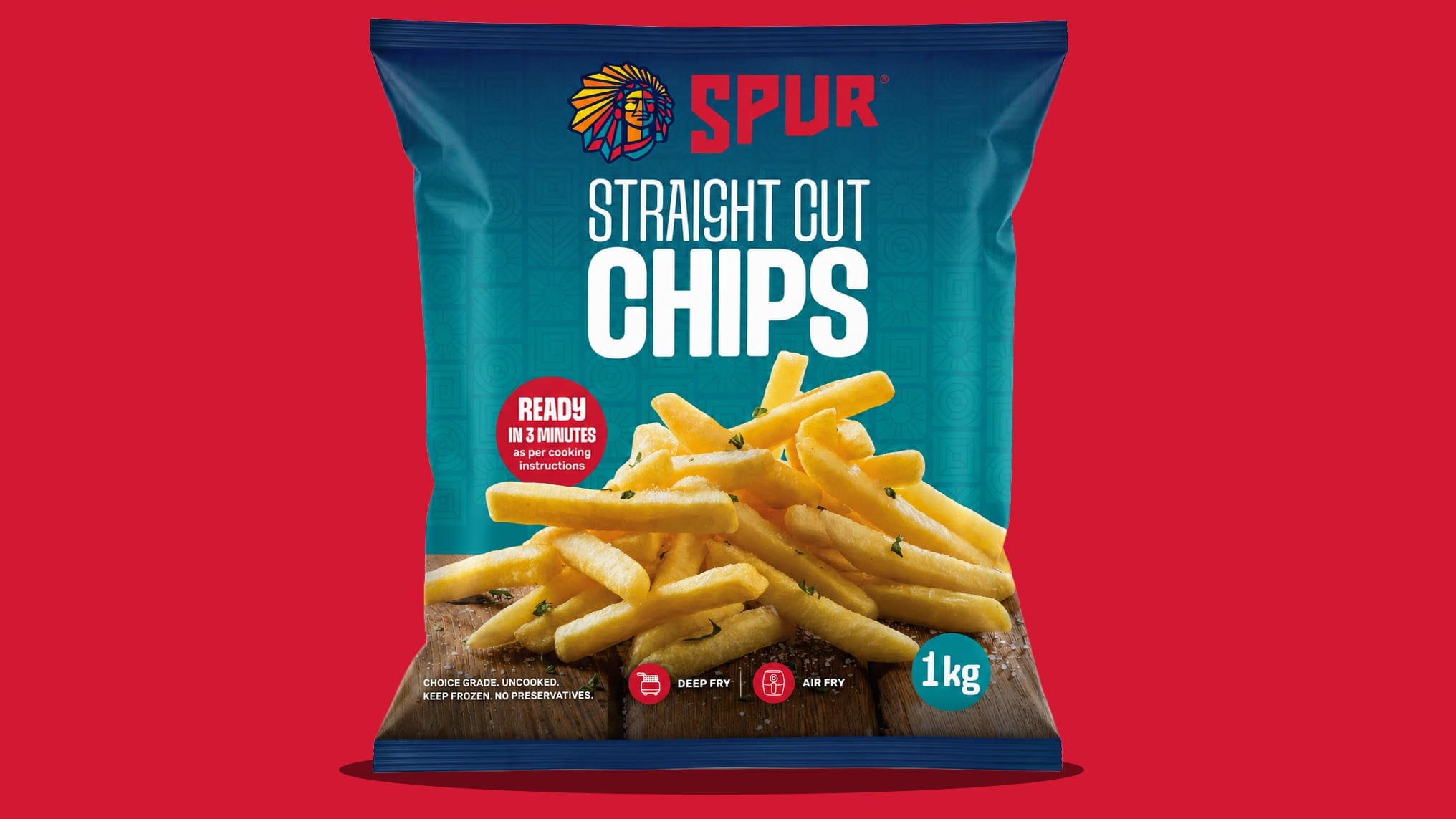 Agora as batatas fritas Spur serão vendidas congeladas em lojas sul-africanas.