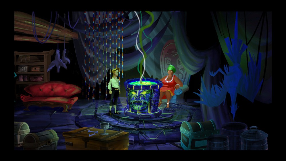 Parta em uma aventura para resgatar a governadora em The Secret of Monkey Island: Special Edition — Foto: Reprodução/Steam