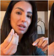Cíntia Chagas parou de pintar as unhas das mãos Foto: Reprodução/Instagram