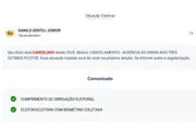 Situação eleitoral de Danilo Gentili